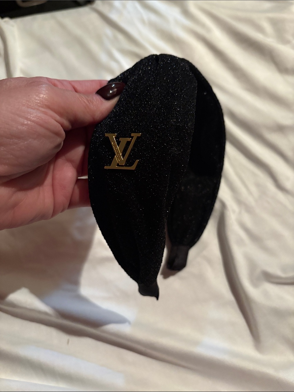 Inspired by Black Glitter Headband